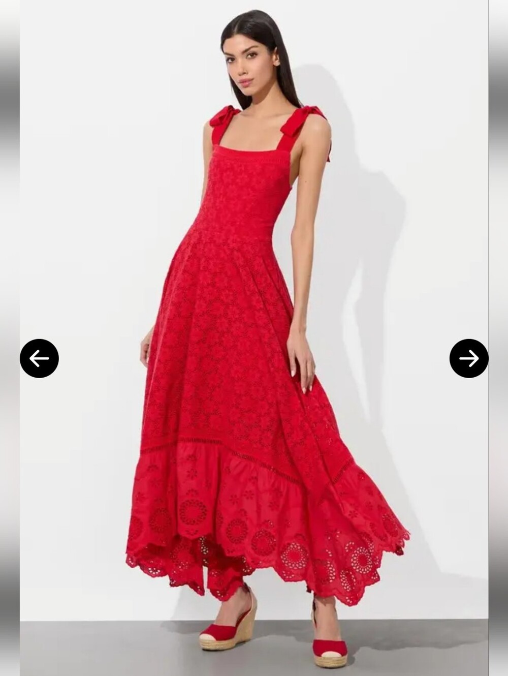 New, No Tag.Alice And Olivia Rosalee Eyelet  Maxi Dress.